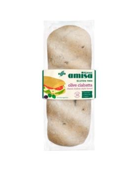 Amisa Organic Olive Ciabatta (Gluten Free) 180g