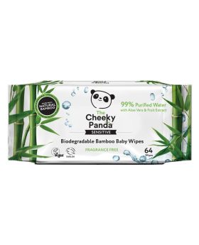 Cheeky Panda Biodegradable Bamboo 64 Baby Wipes