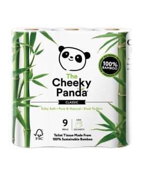 Cheeky Panda Toilet Tissue Bamboo 3ply 9 rolls