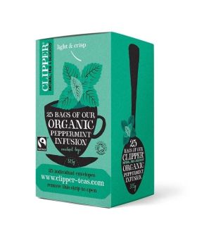 Clipper Organic & Fairtrade Peppermint Tea Envelope S&T 25's