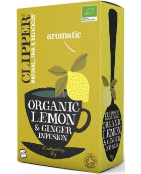 Clipper ORG Infusion Lemon & Ginger Tea 20's