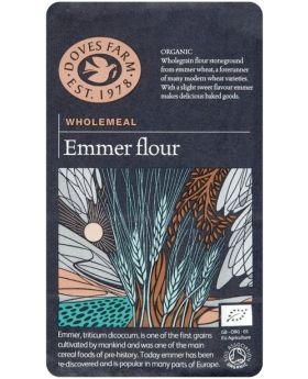 Doves Farm ORG Emmer Wholegrain Flour - Stoneground 1kg