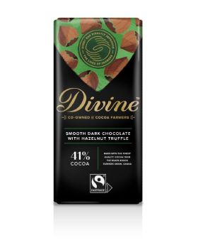 Divine FT Dark with Smooth Hazelnut Chocolate 90g