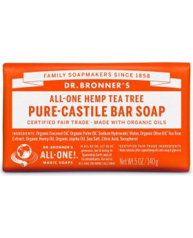 Dr Bronner Tea Tree Bar Soap 140g