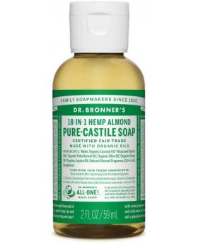 **Dr Bronner Almond Pure-Castile Liquid Soap 60ml