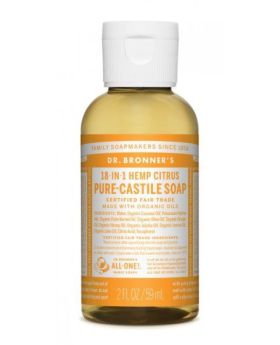 **Dr Bronner Citrus Orange Pure-Castile Liquid Soap 60ml