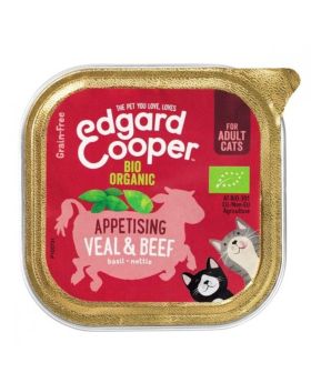 Edgard & Cooper Cat Cup Organic Veal & Beef 85g