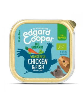 Edgard & Cooper Organic Chicken Fish Carrot & Pea 100g