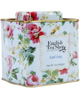 English Tea Shop Earl Grey Premium Collection Loose Tea - Floral Pattern Tins 85g 