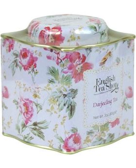 English Tea Shop Darjeeling Premium Collection Loose Tea - Floral Pattern Tins 85g 