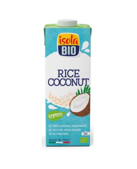 Isola Bio Organic Rice & Coconut Drink unsweetened 6 x 1Ltr