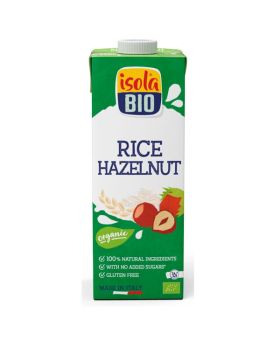 Isola Bio Organic Rice & Hazelnut Drink unsweetened 1Ltr