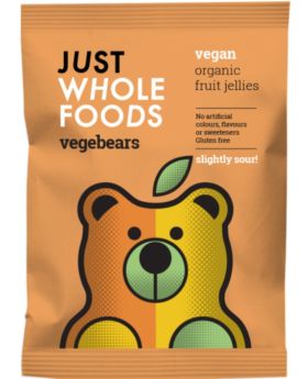 Just Wholefoods Vegebears - Slightly Sour 70g