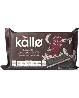 Kallo ORG Belgian Dark Chocolate Rice Cake Thins 90g