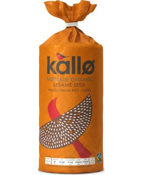 Kallo Organic & Fairtrade Sesame Seed Rice Cakes 130g