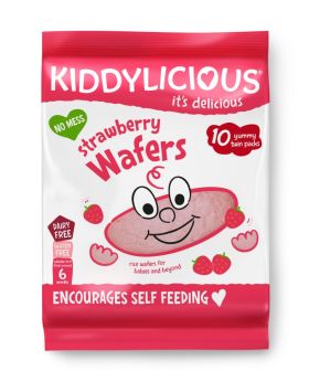 Kiddylicious Strawberry Wafers Maxi Bag 40g (10s)