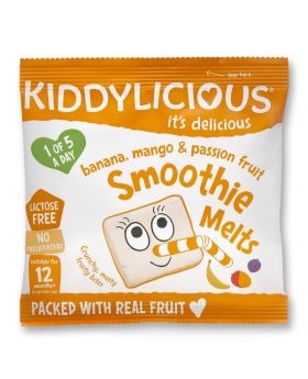 Kiddylicious Banana, Mango & Passion Smoothie Melts 6g