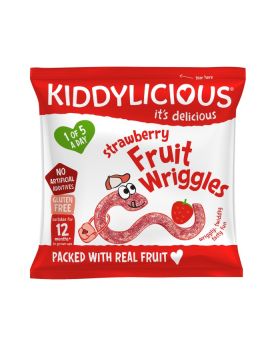 Kiddylicious Strawberry Fruit Wriggles 12g