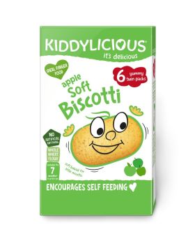 Kiddylicious Apple Soft Biscotti 120g (6's)