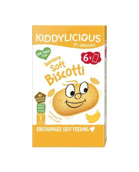 Kiddylicious Banana Soft Biscotti 120g (6's)