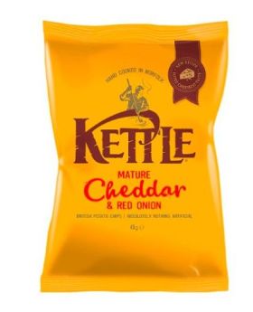 Kettle Chips Mature Cheddar & Red Onion 40g