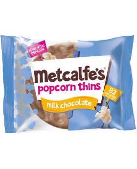 Metcalfe's Skinny Milk Chocolate Coated Popcorn Thins 34g