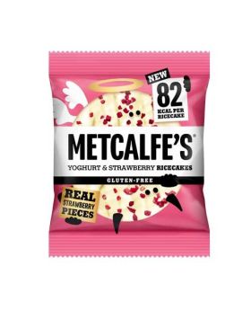 Metcalfe's Skinny Yoghurt & Strawberry Ricecakes 34g