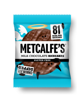 Metcalfe Milk Chocolate Rice Cakes NEW 34g