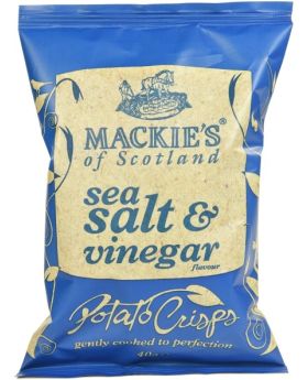 Mackie's Sea Salt & Vinegar Potato Crisps 40g