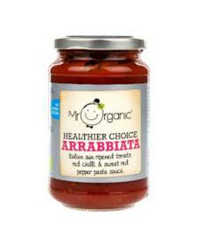 Mr Organic Chilli Arrabiata Pasta Sauce (glass jar) 350g