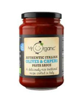 Mr Organic Olives & Capers Pasta Sauce (glass jar) 350g