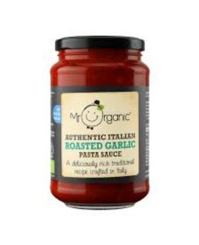 Mr Organic Italian Roasted Garlic Pasta Sauce (glass jar) 350g