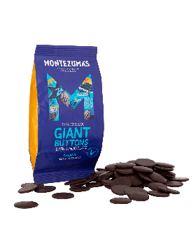 Montezuma Organic 74% Giant Dark Buttons Bag 180g