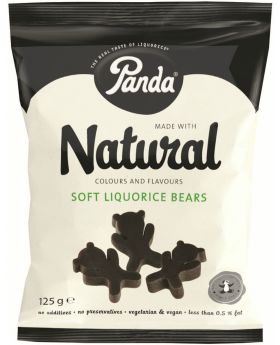 Panda Liquorice Bear Shapes Bag 125g