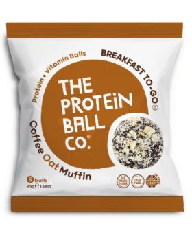 Protein Ball Co. Coffee Oat Muffin Plant Protein & Vitamin Balls 45g