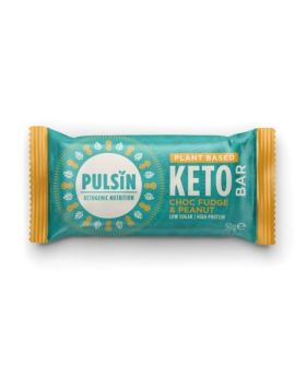 Pulsin Chocolate Fudge & Peanut Keto Bar 50g