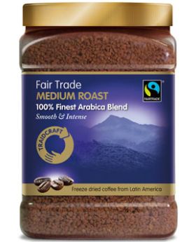 Traidcraft FT Instant Medium R&G Coffee (Tub) 450g