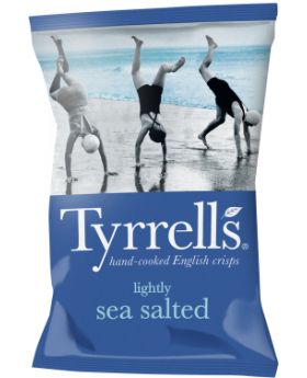 Tyrrells Crisps Lightly Sea Salted 40g