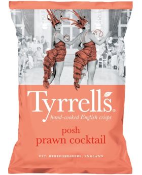 Tyrrells Posh Prawn Cocktail Crisps 40g