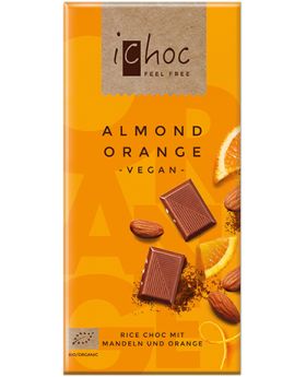 iChoc ORG Almond Orange Rice Chocolate 80g